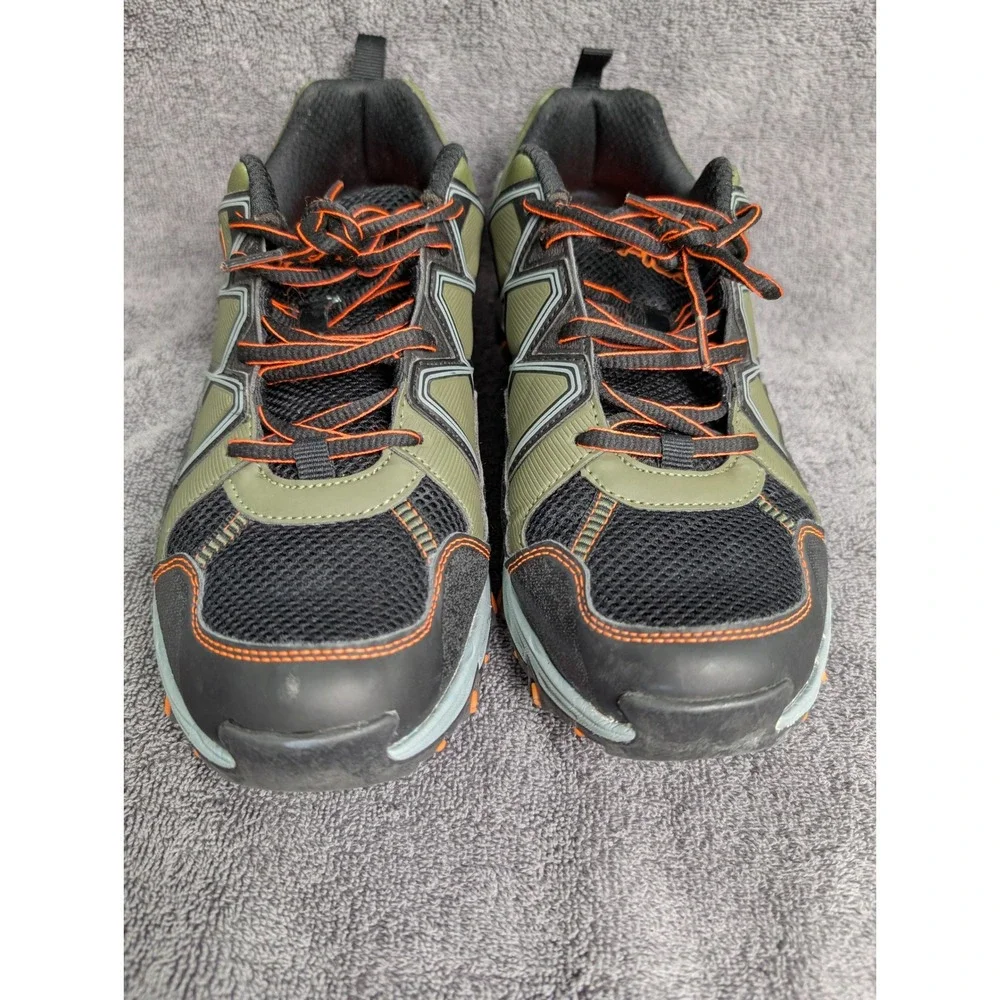 Fila Mens 1JM01264-305 Trail Running Shoes Green Black Orange 9.5